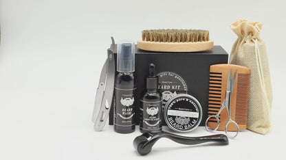 Baardverzorging Giftset - 11-delige Baardset Geschenkdoos - Perfect Cadeau voor Mannen