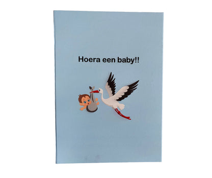 Geboorte Geschenkset Baby Jongen Blauw - Beschuit met Echte Boter, Blauwe Muisjes en Boterhammes - Uniek Kraamcadeau voor Jongens