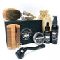 Baardset met borstel scheermes, balsem, serum, schaar , roller, etc.